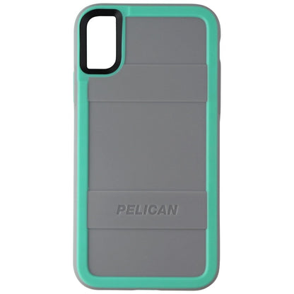 Pelican Protector Series Hard Case for Apple iPhone Xs/X - Gray/Aqua (2)