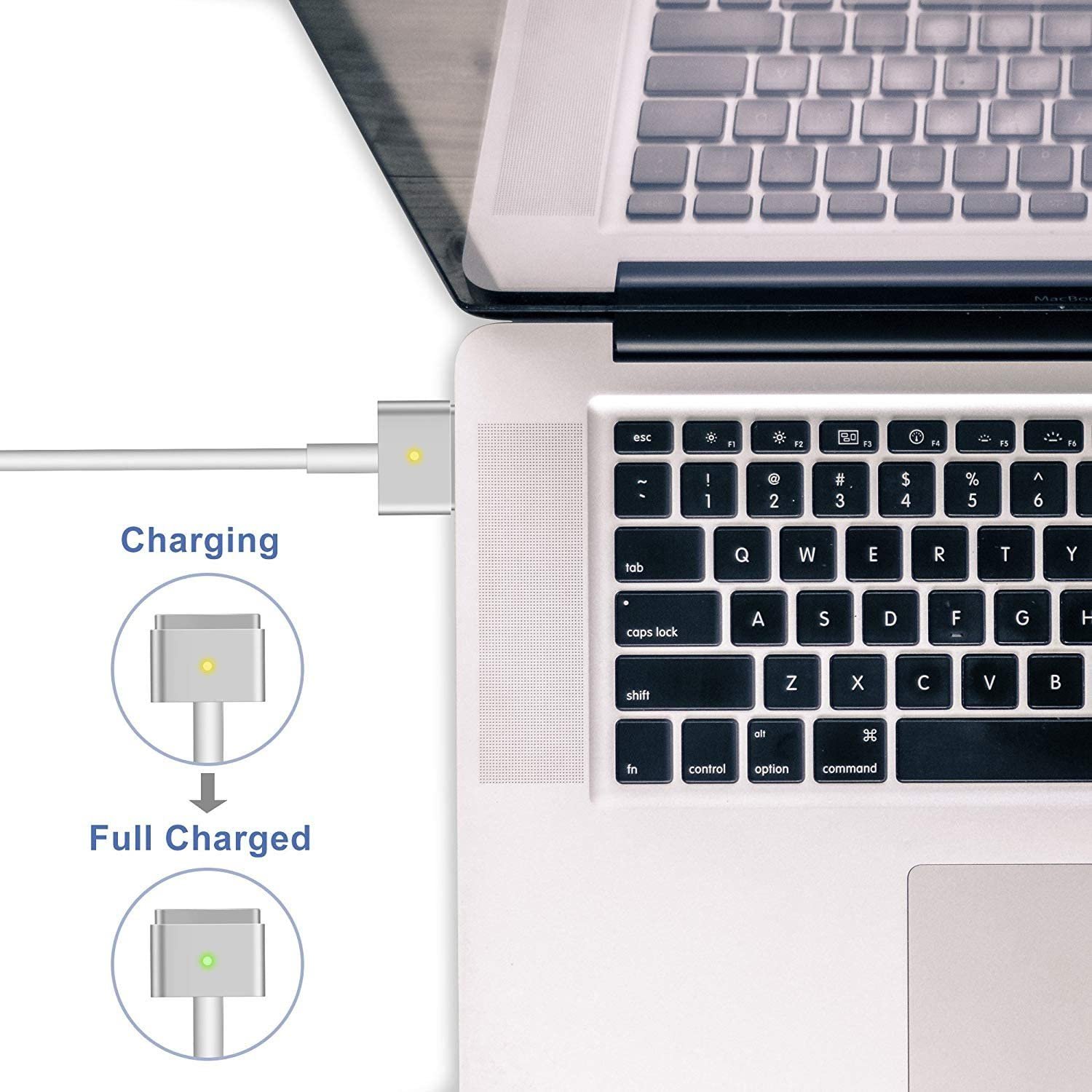 Cargador Macbook - Adaptador de corriente Magsafe 2 de 45W para MacBook Air 2012 - 2017