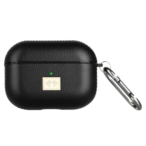 AirPods Pro Case - Leather Grain Cover Case - Black