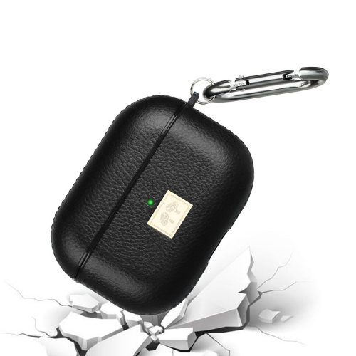 AirPods Pro Case - Leather Grain Cover Case - Black