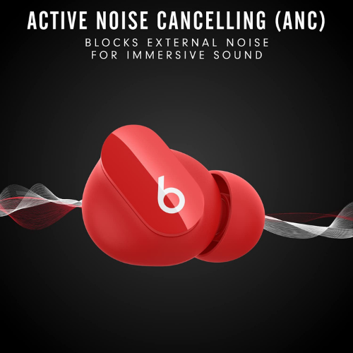 Beats Studio Buds - Audífonos inalámbricos con cancelación de ruido - Rojo