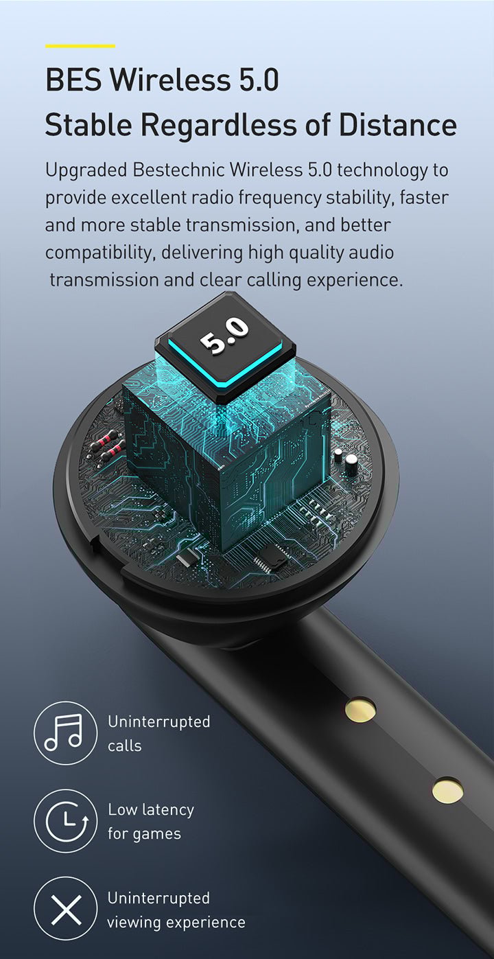 Baseus Encok True Wireless Earpones W05 - Whte