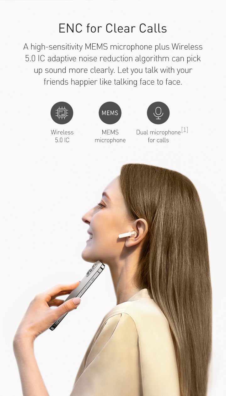 Baseus AirNora Encok True Wireless Earphones - W2