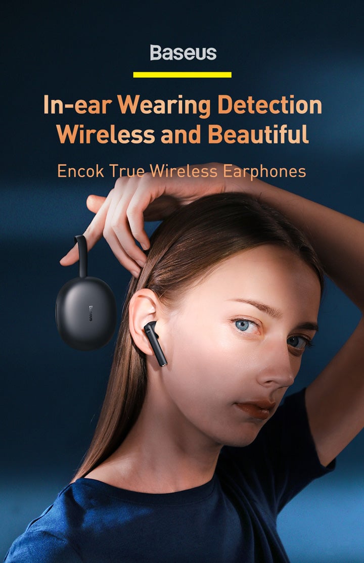 Baseus Encok True Wireless Earpones W05 - Whte