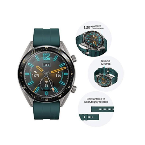 Huawei Watch GT (46MM) - Android Smart Watch - Dark Green - 2 Week Battery Life