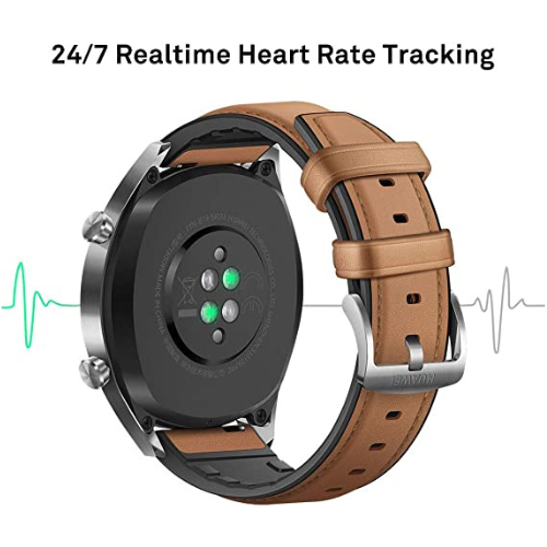 Huawei Watch GT (46MM) - Android Smart Watch - Brown - 2 Week Battery Life