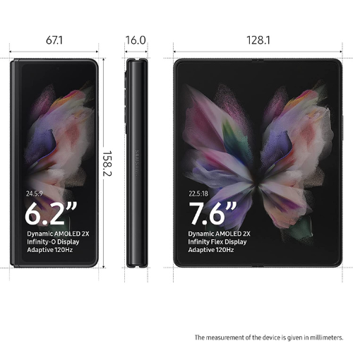 Samsung Galaxy Z Fold 3 256GB (5G) - Phantom Black