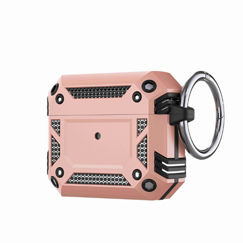 AirPods 3rd Gen Case - Hybrid ShockProof With Metal Hook Case Cover - Rose Gold