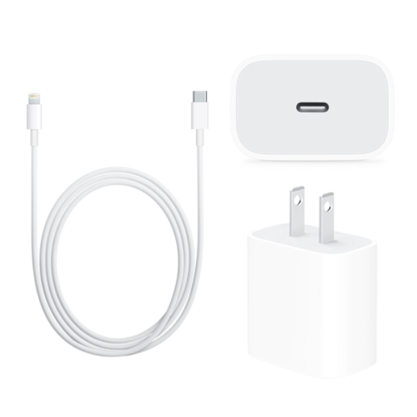 Fast Charger Bundle for iPhone, iPad - Type-C to Lightning Cable (1M)