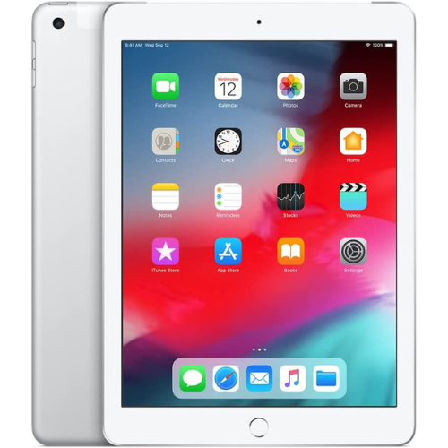 iPad 2018 (6.ª generación, 9,7") 128 GB plateado (celular + Wifi)