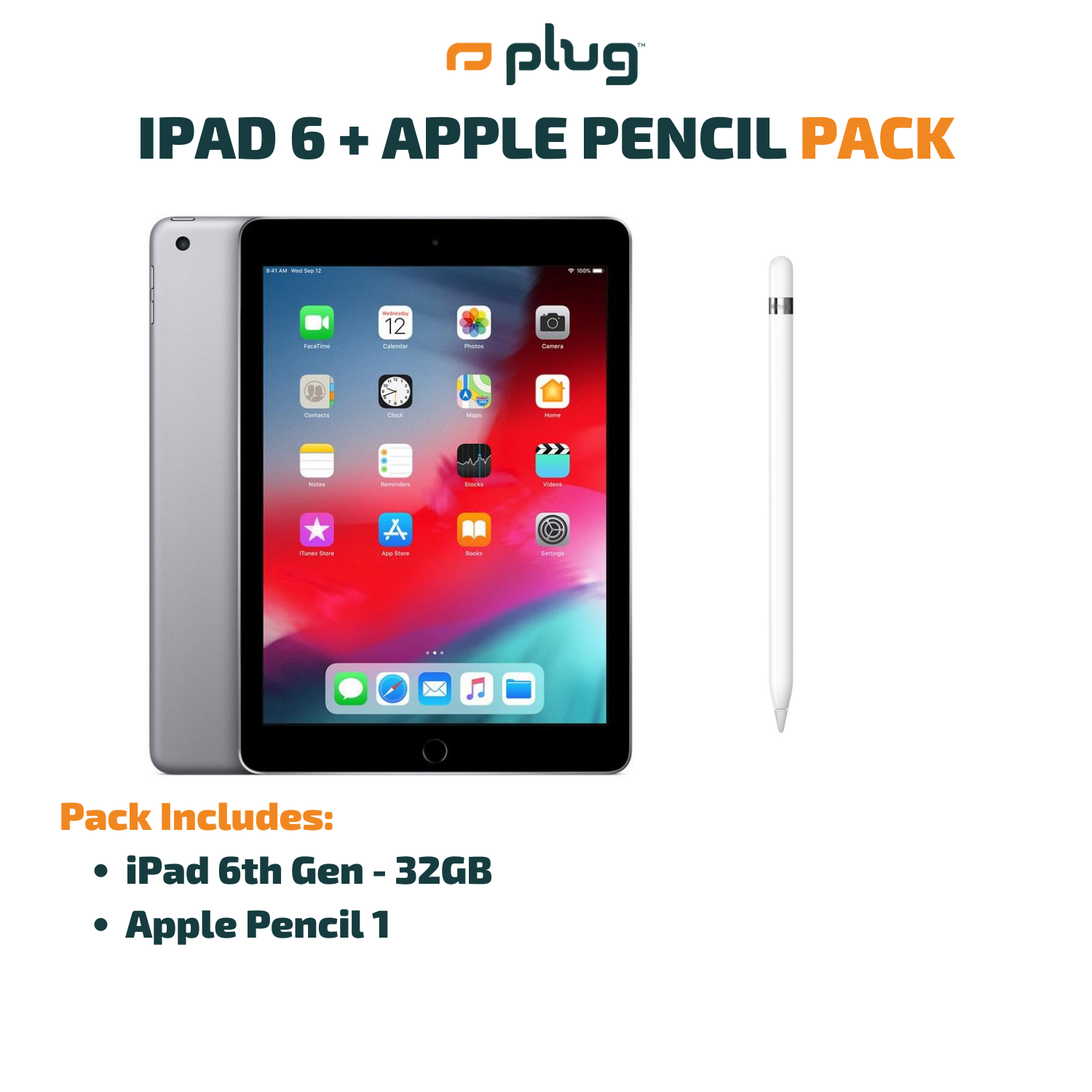 Paquete iPad 6.º + Apple Pencil