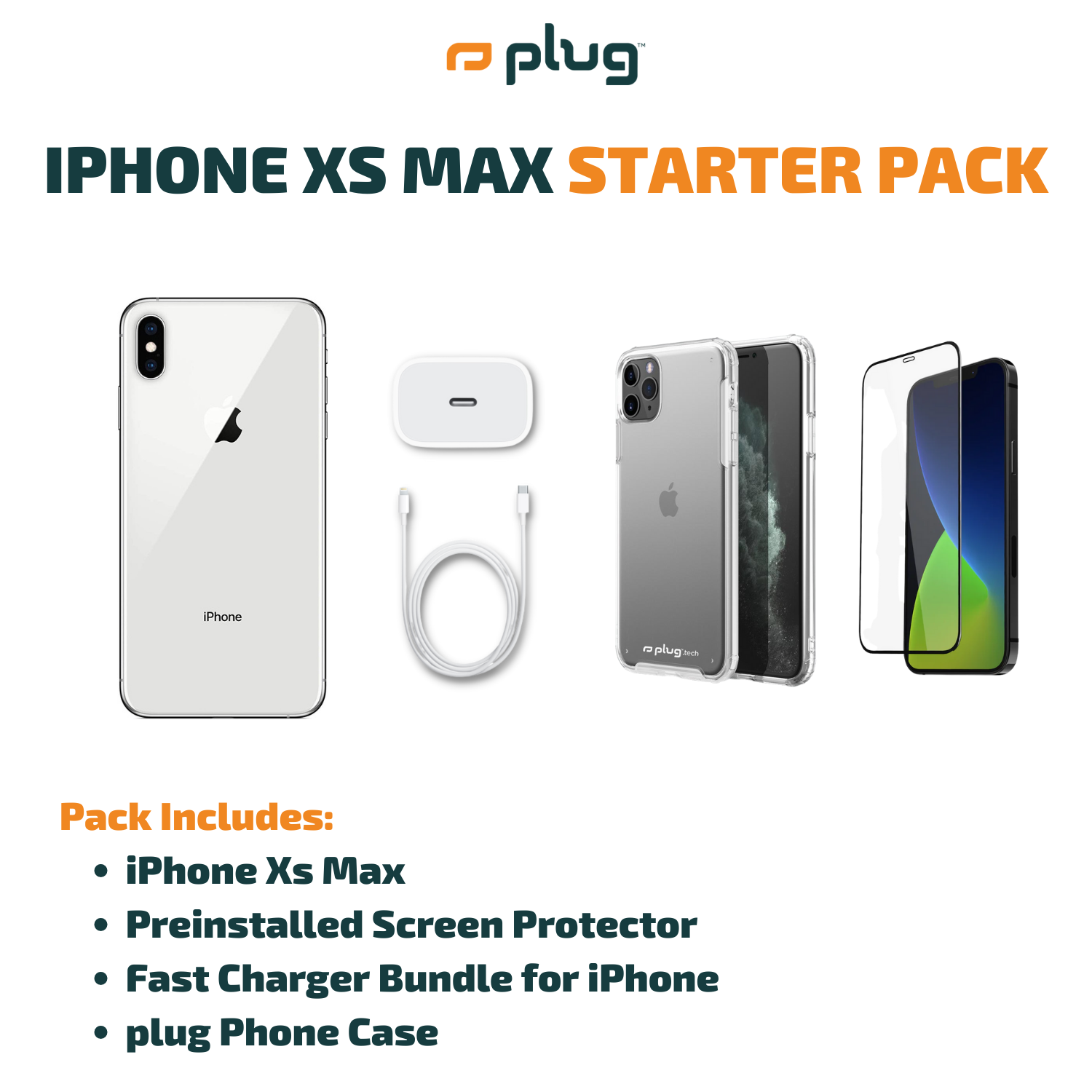 iPhone XS Max 256GB Silver - New battery - Refurbished product