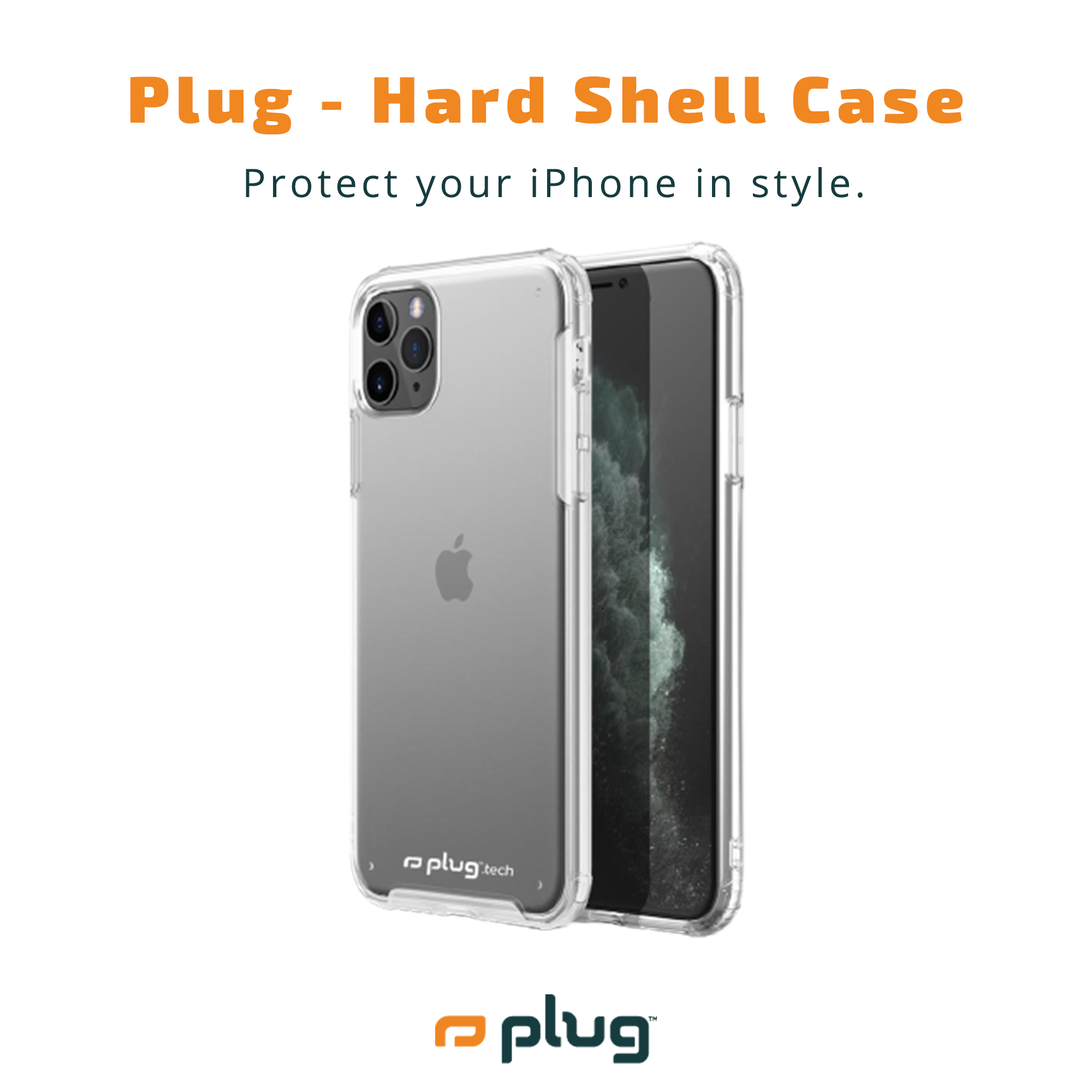 Plug Frosted Case - Hard Shell Case Protective cover for iPhones - Plug.tech