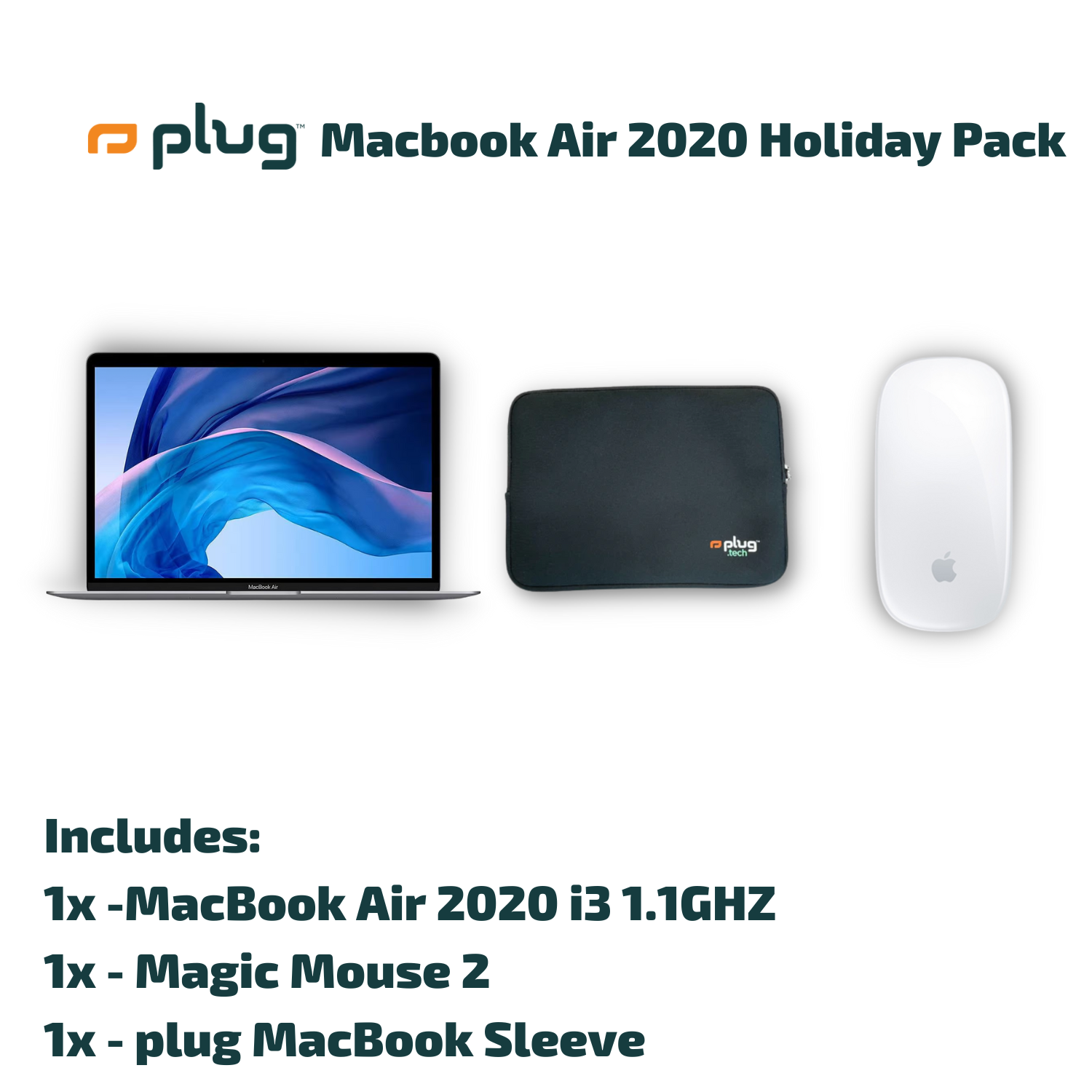 plug Macbook Air 2020 Holiday Pack