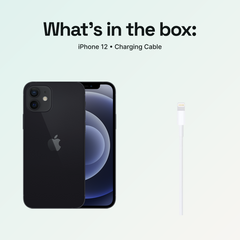 iPhone 12 Black 256GB (Unlocked) – Plug